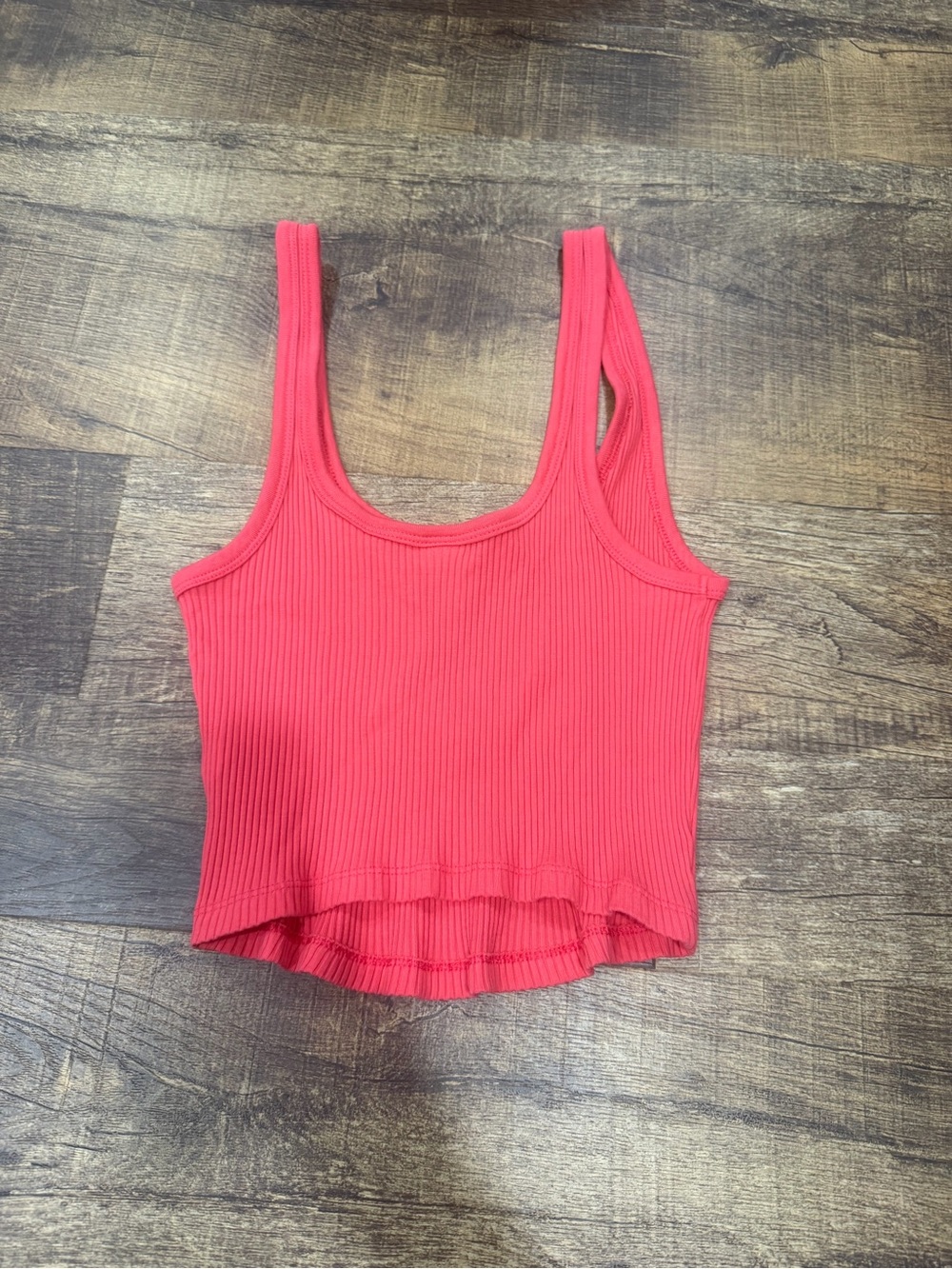 Women’s Ribbed Tank Top — red - Picture 2 of 2